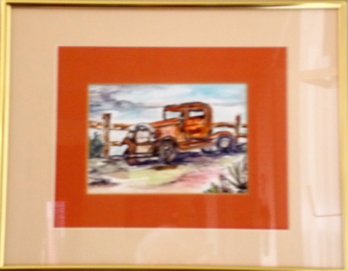 Rusty Memory--For Sale  Framed Water color $80