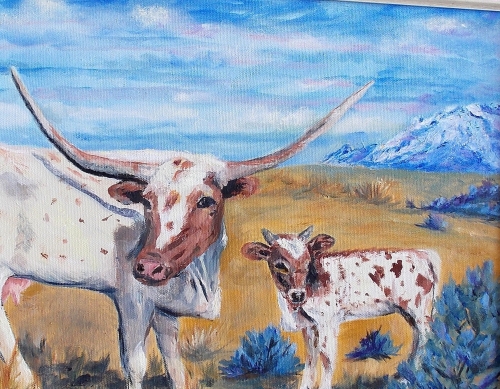 Future Longhorn
OIL 11 X 14   $100
